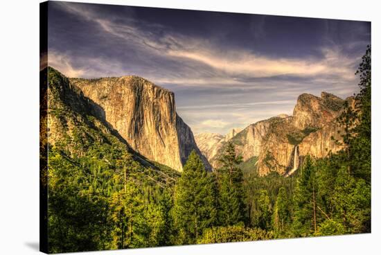 Yosemite Valley at Tunnel View-null-Stretched Canvas