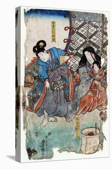 Yoshitsune and Yoritomo-Toyokuni Utagawa-Premier Image Canvas