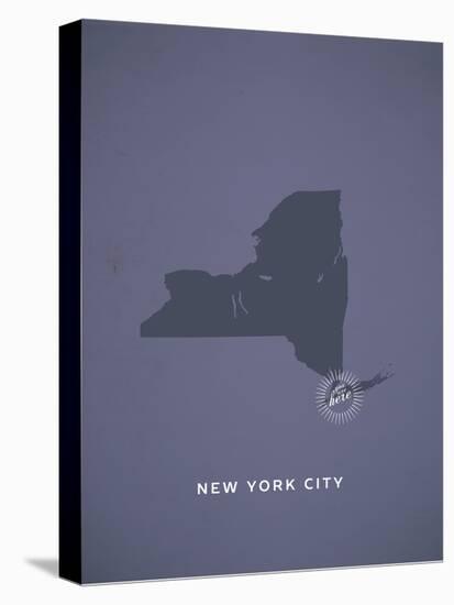 You Are Here New York-null-Stretched Canvas