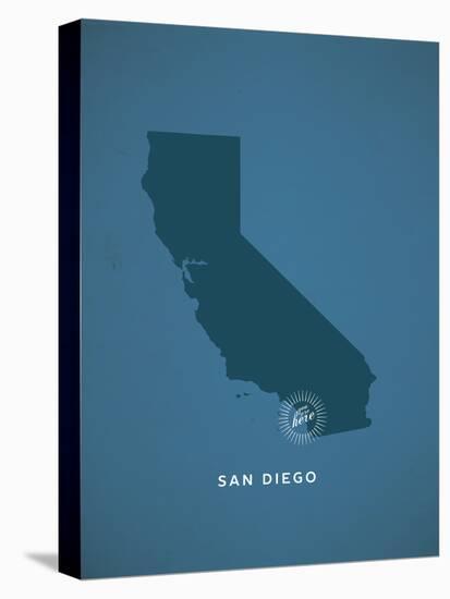 You Are Here San Diego-null-Stretched Canvas