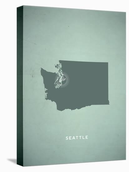 You Are Here Seattle-null-Stretched Canvas