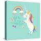 You are Magic - Rainbow and Unicorn-Heather Rosas-Stretched Canvas