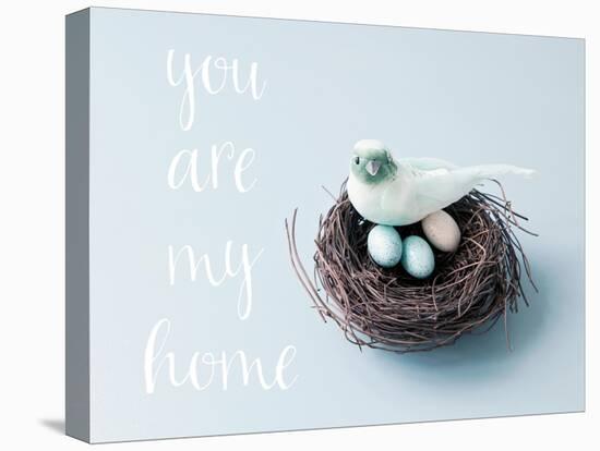 You are My Home Love Birds-Susannah Tucker-Stretched Canvas