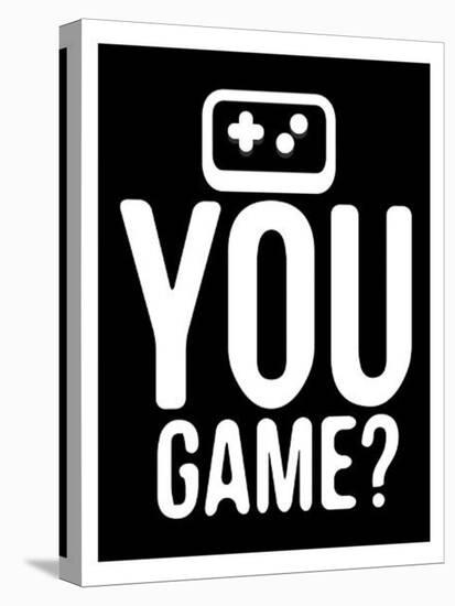 You Game Black-Enrique Rodriguez Jr.-Stretched Canvas