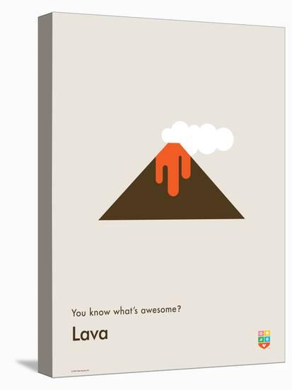 You Know What's Awesome? Lava (Gray)-Wee Society-Stretched Canvas