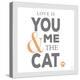 You Me and the Cat-Kimberly Glover-Premier Image Canvas