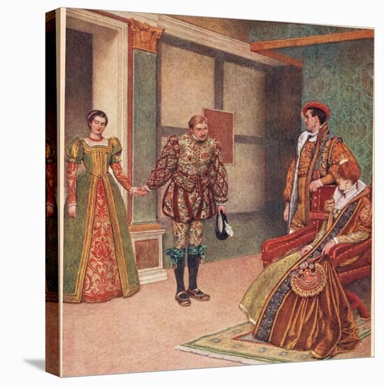 'You Saw the Mistress, I Beheld the Maid', Illustration from 'The Merchant of Venice', c.1910-Sir James Dromgole Linton-Premier Image Canvas