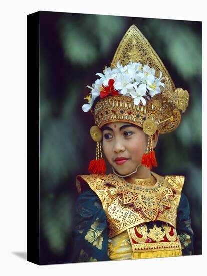 Young Balinese Dancer in Traditional Costume, Bali, Indonesia-Jim Zuckerman-Premier Image Canvas
