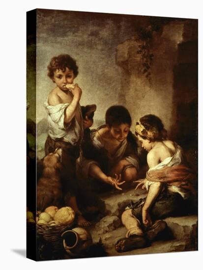 Young Beggars Playing Dice-Bartolome Esteban Murillo-Premier Image Canvas