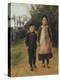 Young Boy and Girl on the Village Street; Junge Und Madchen Auf Der Dorfstrasse, C.1897-Max Liebermann-Premier Image Canvas