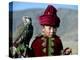 Young Boy Holding a Falcon, Golden Eagle Festival, Mongolia-Amos Nachoum-Premier Image Canvas