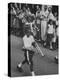 Young Boys Playing Trumpets in a Parade-Hank Walker-Premier Image Canvas