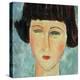 Young Brunette, 1917-Amedeo Modigliani-Premier Image Canvas