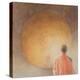 Young Buddhist Monk and Gong, Bhutan, 2010-Lincoln Seligman-Premier Image Canvas