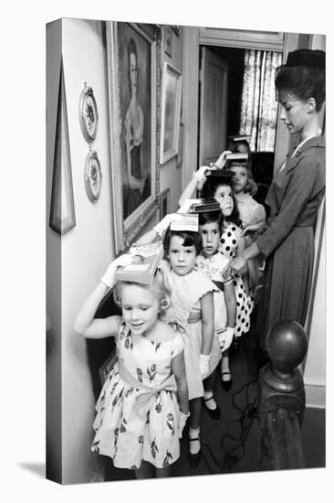 Young Children in Mrs. Young Class for Ladies at Moppets Charm School. Washington DC 1962-Art Rickerby-Premier Image Canvas