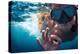 Young Couple Having Fun Underwater and Showing Ok Sign-Dudarev Mikhail-Premier Image Canvas