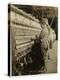 Young Doffers Replacing Full Bobbins at North Pownal, Vermont, 1910-Lewis Wickes Hine-Premier Image Canvas