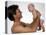 Young Father Holding Newborn Child-Bill Bachmann-Premier Image Canvas