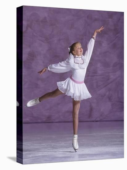 Young Female Figure Skater-null-Premier Image Canvas