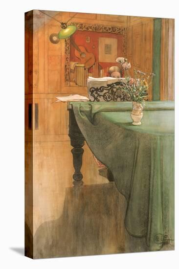 Young Girl at a Grand Piano-Carl Larsson-Premier Image Canvas