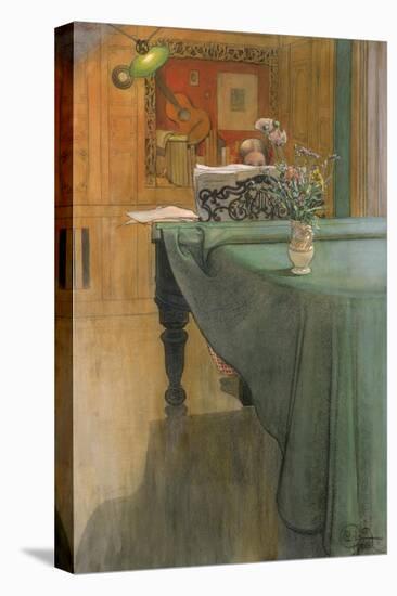 Young Girl at the Piano, 1908-Carl Larsson-Premier Image Canvas