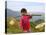 Young Girl Carrying Shoulder Pole with Straw Hats, China-Keren Su-Premier Image Canvas