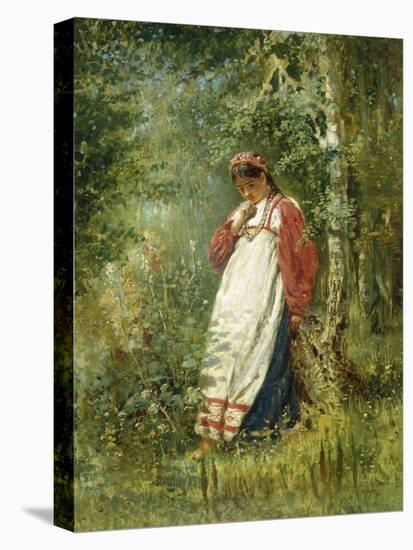 Young Girl in the Wood, 1874-Vladimir Egorovic Makovsky-Premier Image Canvas