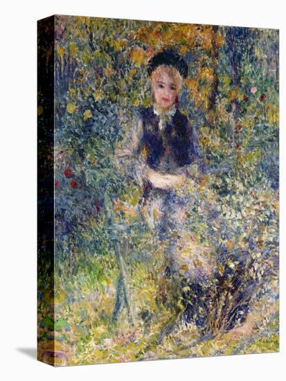 Young Girl on a Garden Bench, 1875-Pierre-Auguste Renoir-Premier Image Canvas