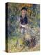 Young Girl on a Garden Bench, 1875-Pierre-Auguste Renoir-Premier Image Canvas