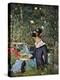 Young Girl on the Threshold of the Garden at Bellevue, 1880-Edouard Manet-Premier Image Canvas