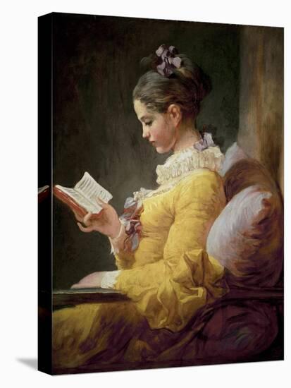 Young Girl Reading-Jean-Honoré Fragonard-Premier Image Canvas