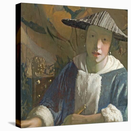 Young Girl with a Flute, C.1665-70-Johannes Vermeer-Premier Image Canvas