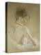 Young Girl With Naked Shoulders-Berthe Morisot-Premier Image Canvas