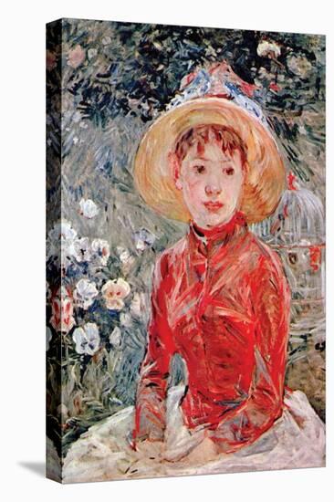 Young Girl-Berthe Morisot-Stretched Canvas