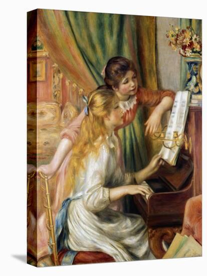 Young Girls at the Piano, 1892-Pierre-Auguste Renoir-Premier Image Canvas