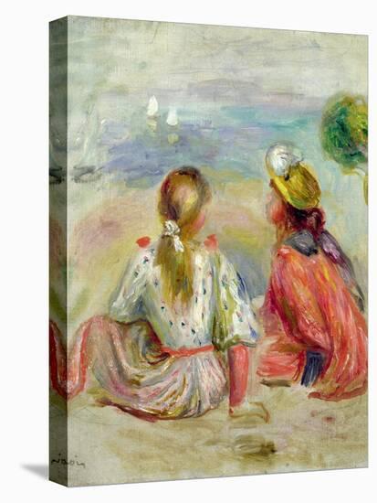 Young Girls on the Beach, C.1898-Pierre-Auguste Renoir-Premier Image Canvas
