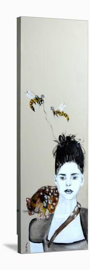 Young Indigenous Woman with Bees-Susan Adams-Premier Image Canvas