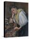 Young Italian Woman at a Table, C.1895-1900-Paul Cézanne-Premier Image Canvas