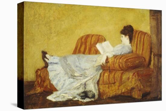 Young Lady Reading-Mary Cassatt-Premier Image Canvas