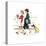 Young Love: Walking to School-Norman Rockwell-Premier Image Canvas