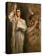 Young Man Holding a Cross-Theodore Chasseriau-Premier Image Canvas