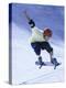 Young Man Skateboarding in Mid Air-null-Premier Image Canvas