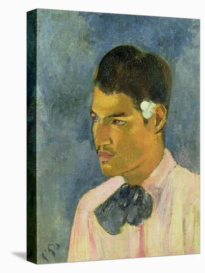 Young Man with a Flower Behind His Ear, 1891-Paul Gauguin-Premier Image Canvas