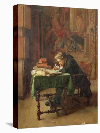 Young Man Writing, 1852-Jean-Louis Ernest Meissonier-Premier Image Canvas
