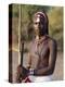 Young Masai Morani or Warrior with Henna-Ed Hair and Beadwork, Laikipia, Kenya, East Africa, Africa-Louise Murray-Premier Image Canvas