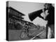 Young Men Racing in De Pauw University's "Little 500" Bike Race-null-Premier Image Canvas