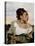 Young Orphan Girl in the Cemetery-Eugene Delacroix-Premier Image Canvas