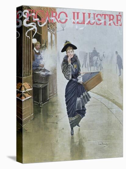 Young Parisian Hatmaker, Cover Illustration of 'Figaro Illustre', February 1892-Jean Béraud-Premier Image Canvas