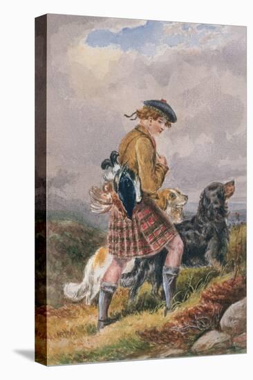 Young Scottish Gamekeeper with Dead Game, C.1865-null-Premier Image Canvas