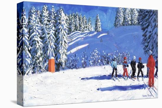 Young Skiers, Morzine, France, 2015-Andrew Macara-Premier Image Canvas